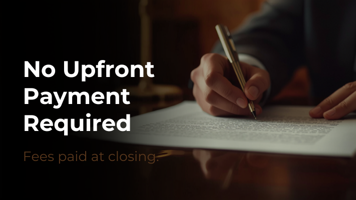 No upfront payment required for NY probate — contingent fee basis